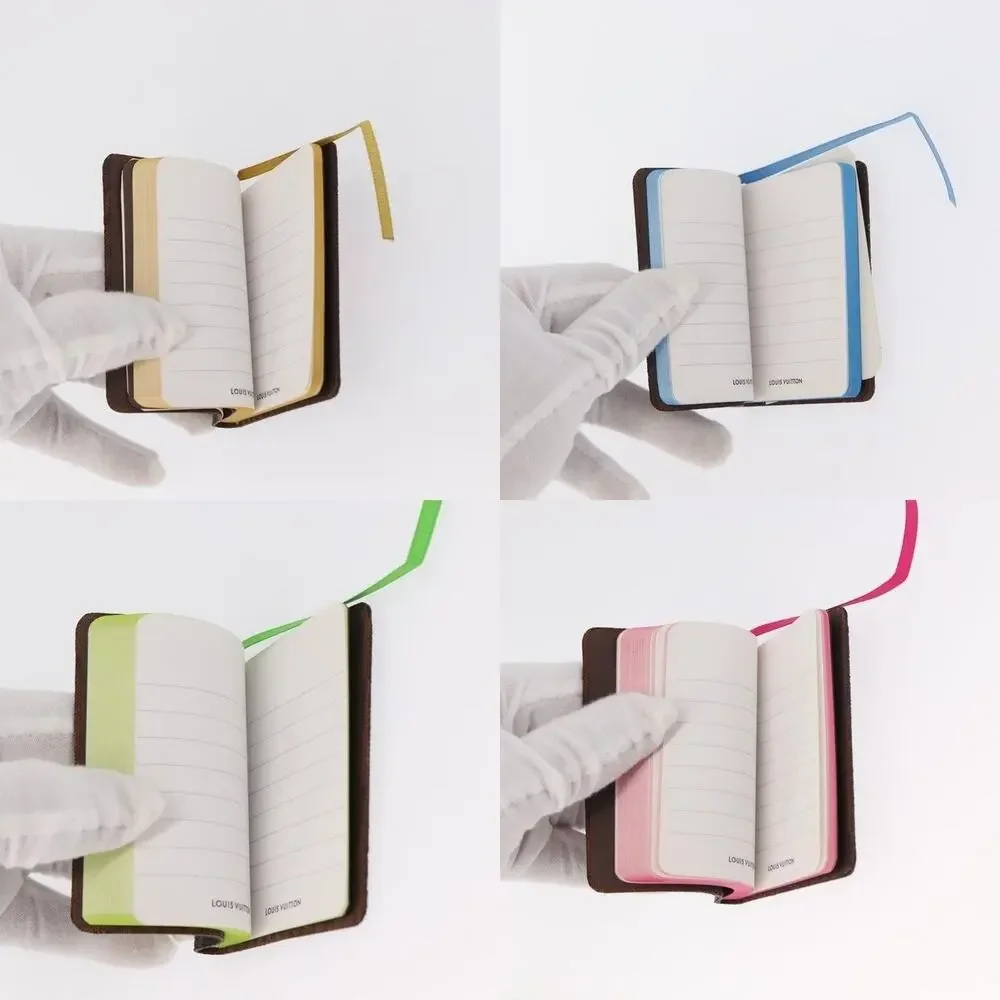 Louis Vuitton Monogram Note Mini Carnejour Planner 4 Book Set Brown